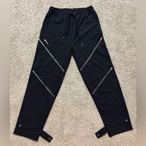 Replay Black Cargo Pants with Zipper Details